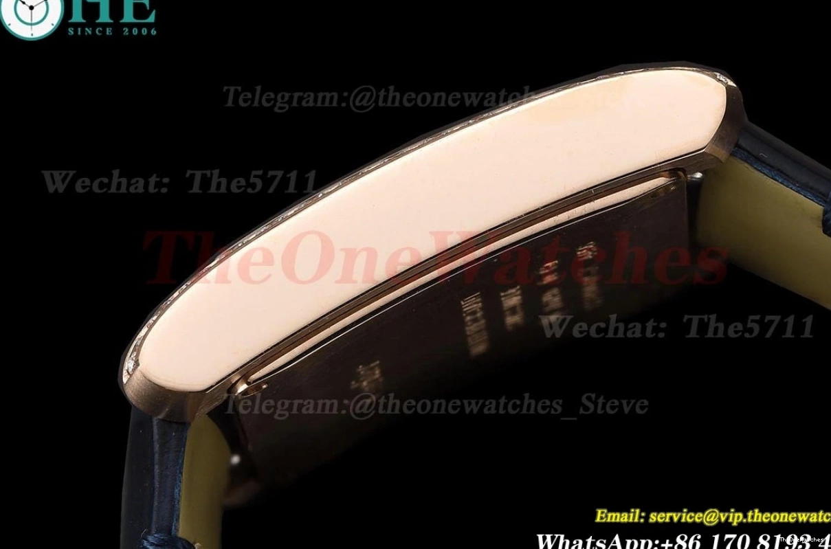 Quartz Silver Dial RG 8848F Française LE Blue Tank 27mm Dia 0302